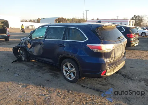 2014 Toyota Highlander Limited Platinum V6 z USA, uszkodzony, nr VIN 5TDDKRFH3ES026626